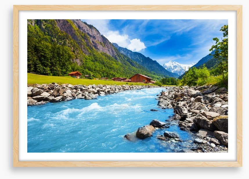 Swiss mountain stream