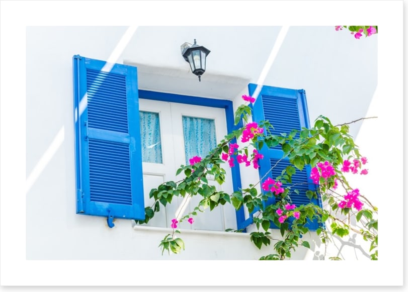 Santorini shutters
