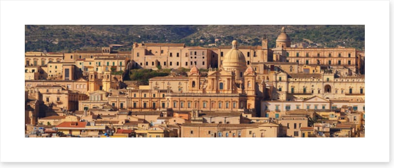 Noto rooftops panorama