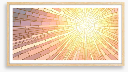 Golden sunrise mosaic