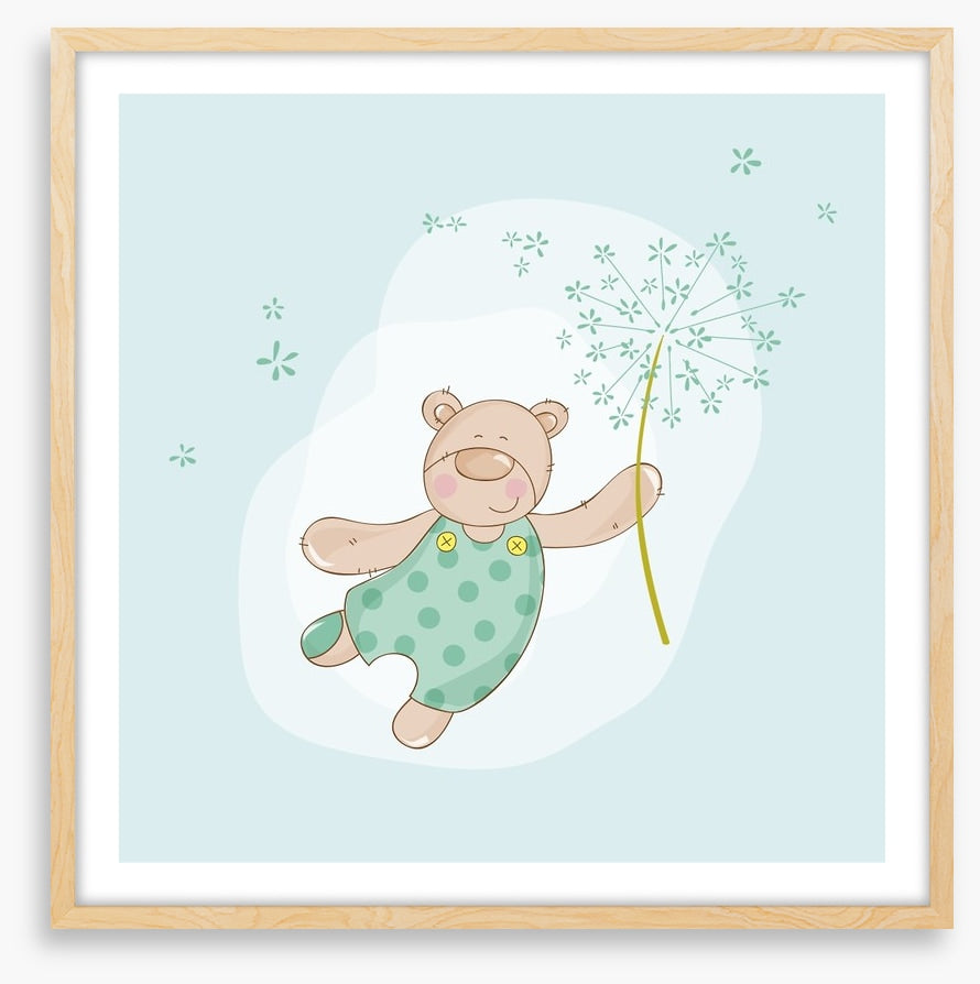 Baby bear in spring