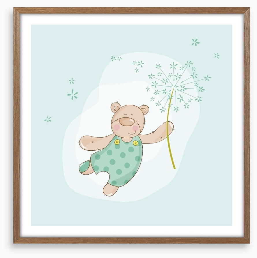 Baby bear in spring
