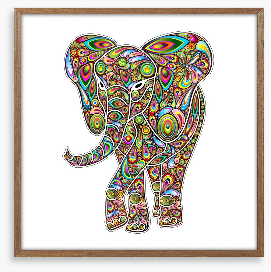 Psychedelic elephant