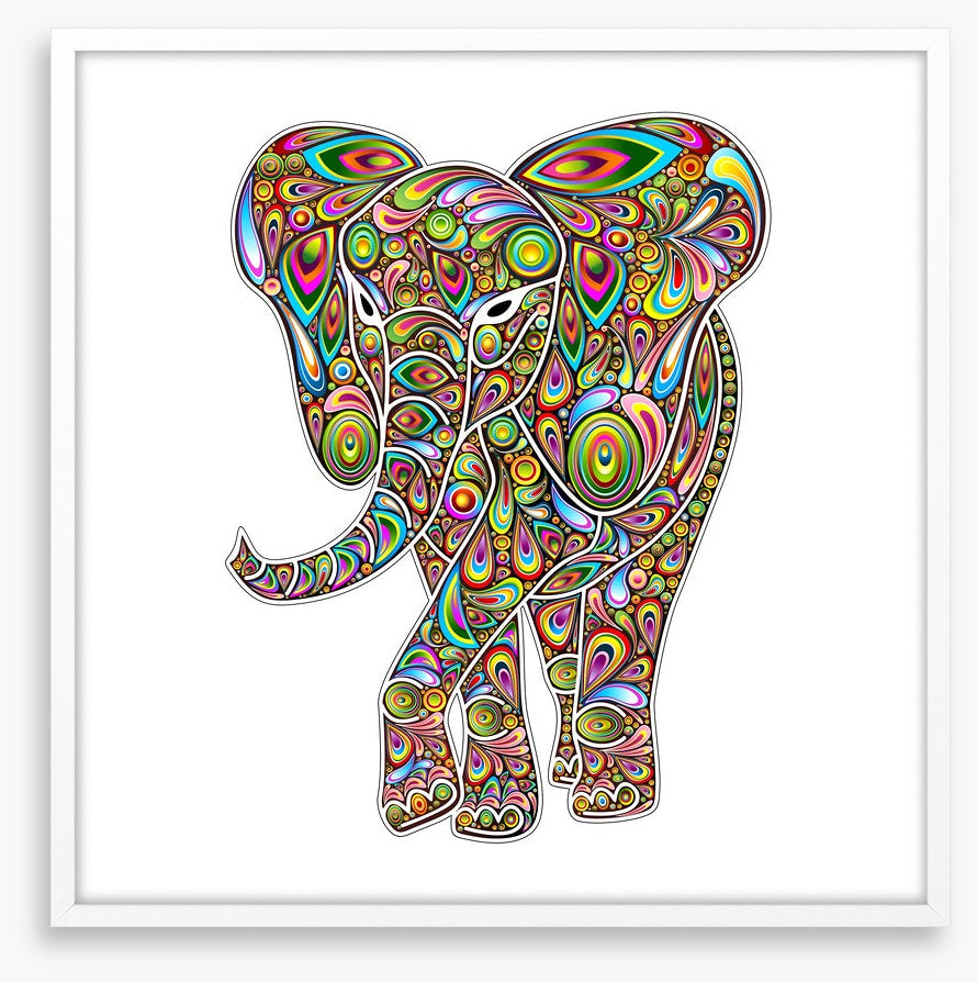 Psychedelic elephant