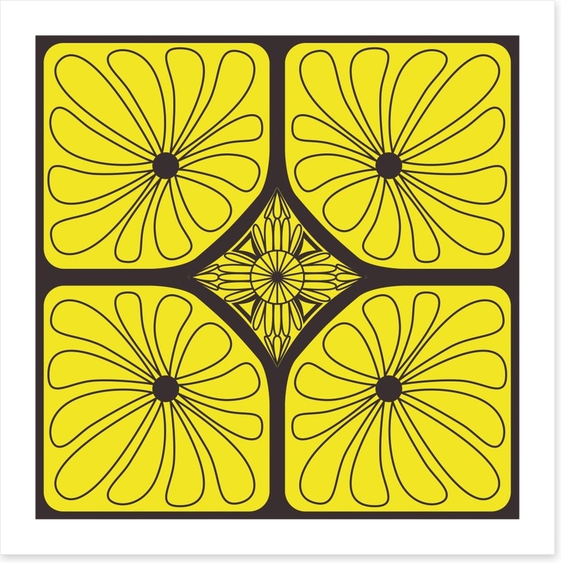 Art nouveau daisy