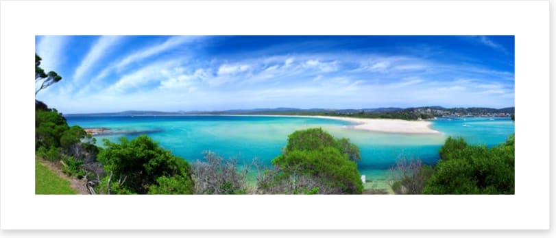 Blue bay panorama