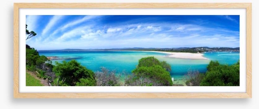 Blue bay panorama