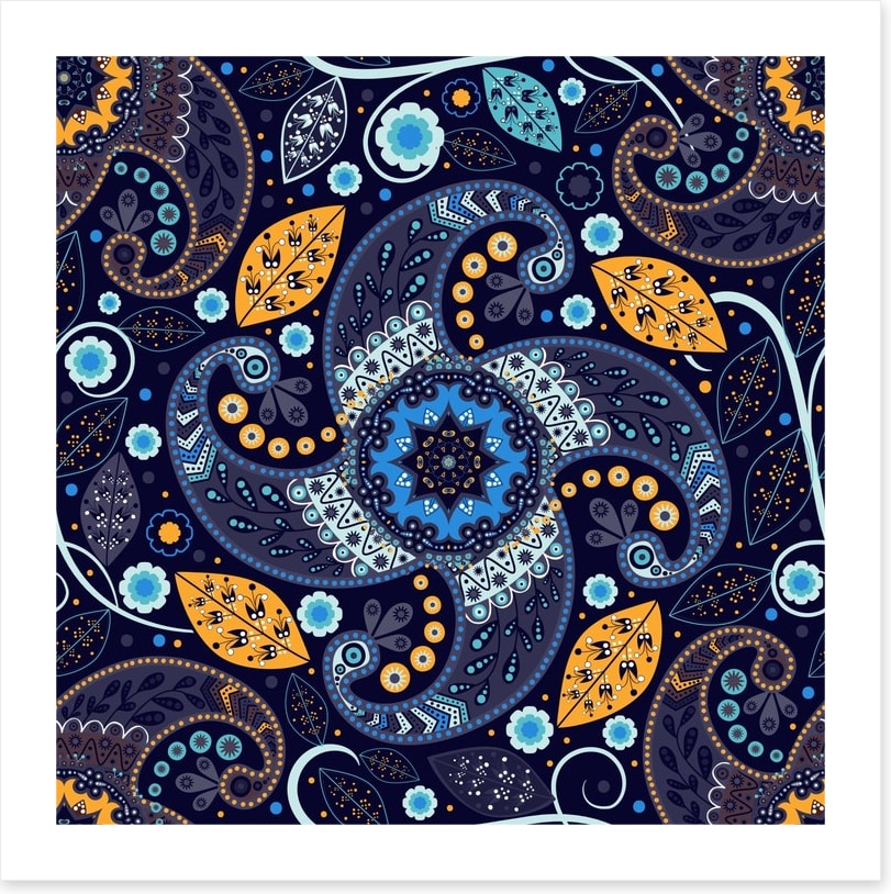 Paisley flower