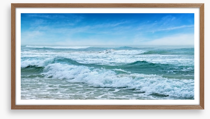 Lapping waves panorama