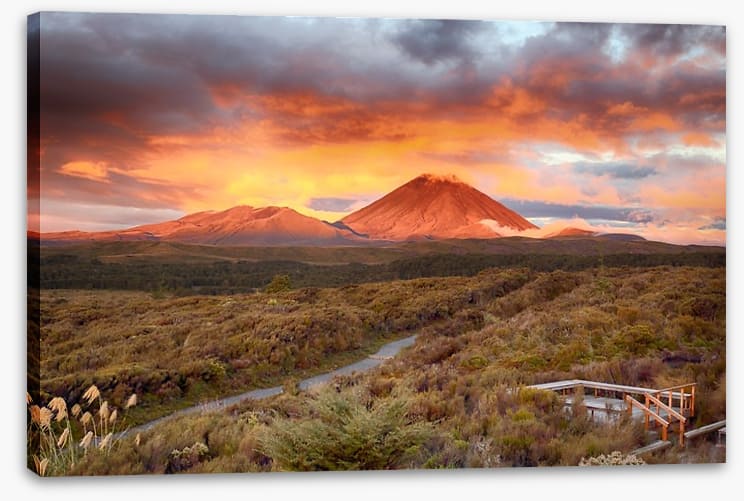 Sunset at Mt Ngauruhoe