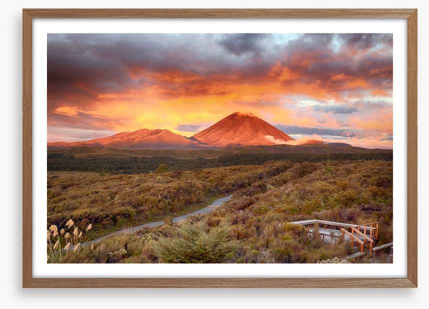 Sunset at Mt Ngauruhoe