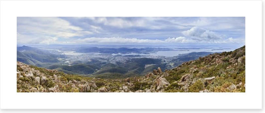 Hobart from Mt Wellington, Tasmania