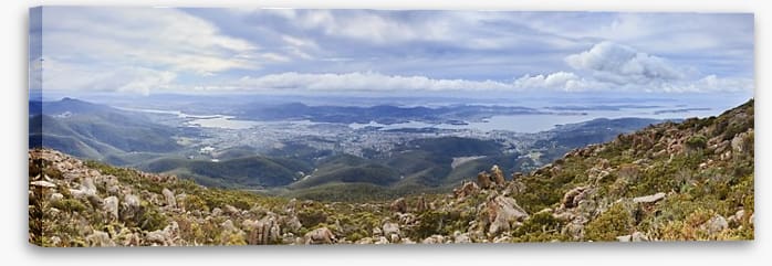 Hobart from Mt Wellington, Tasmania