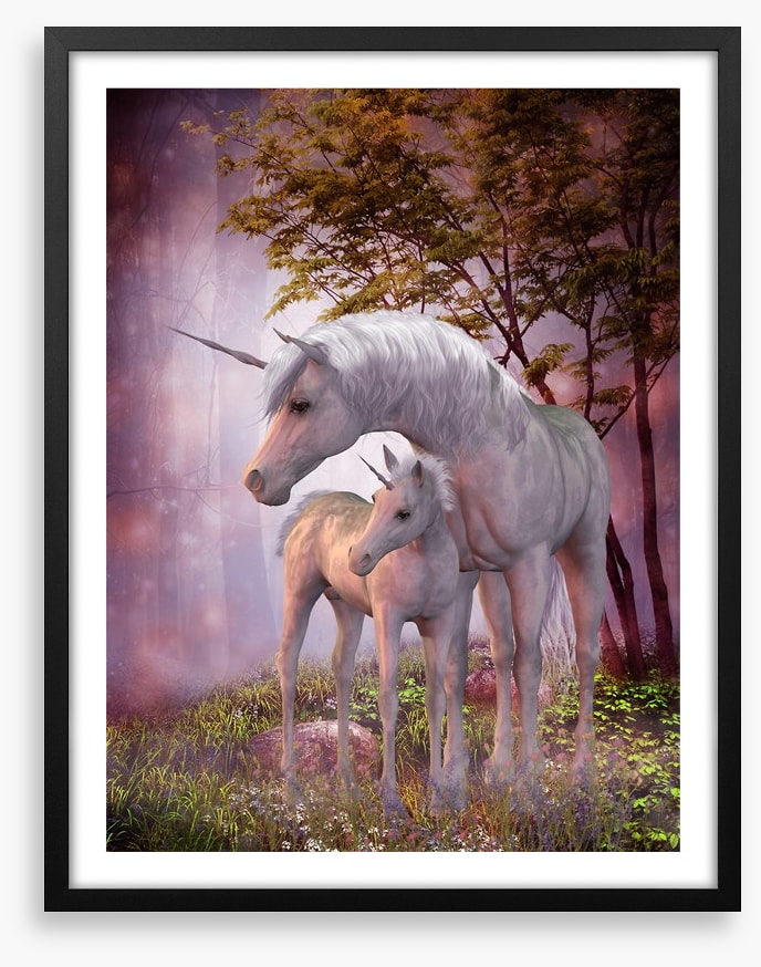 Unicorn foal and mum