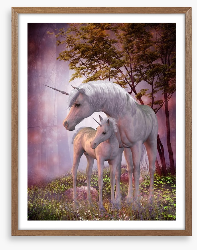 Unicorn foal and mum