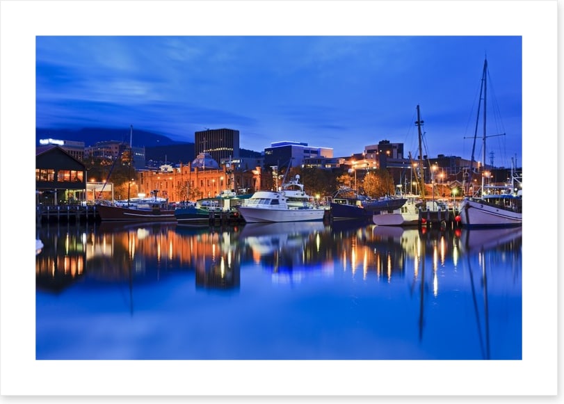 Hobart blue hour