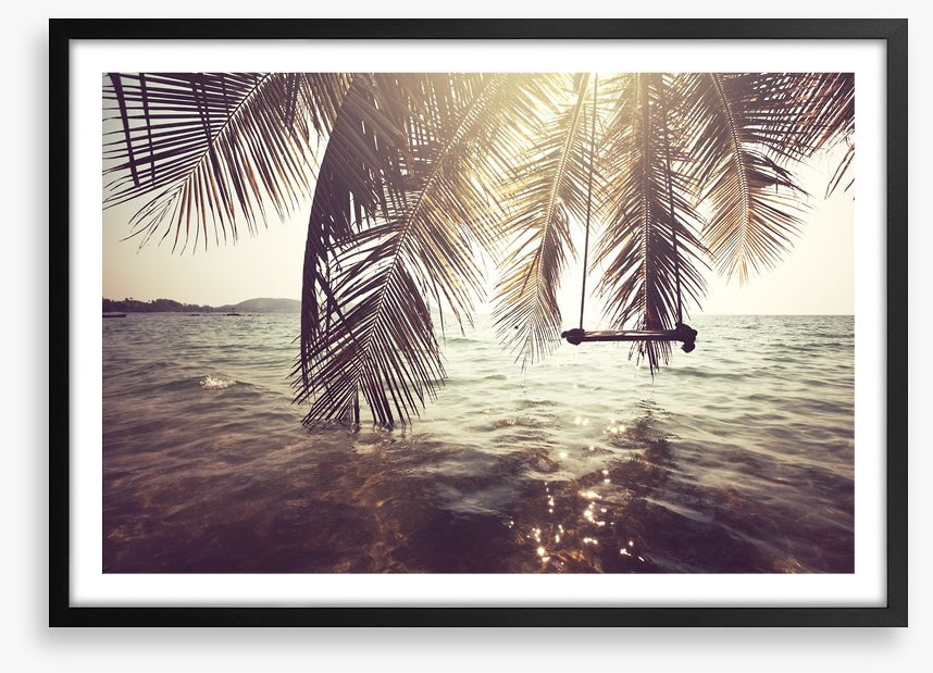 Palm frond swing
