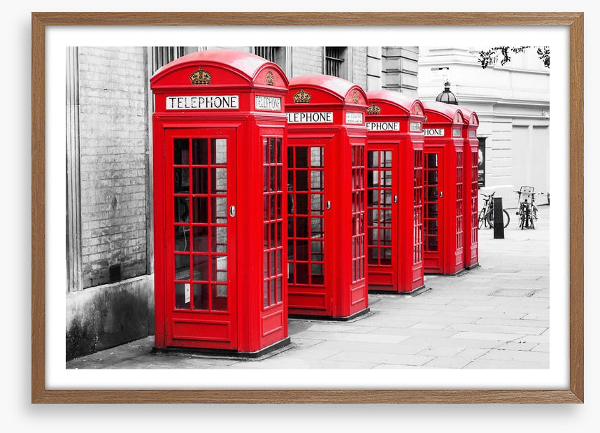 Red phone box row