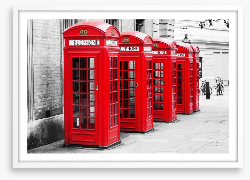 Red phone box row
