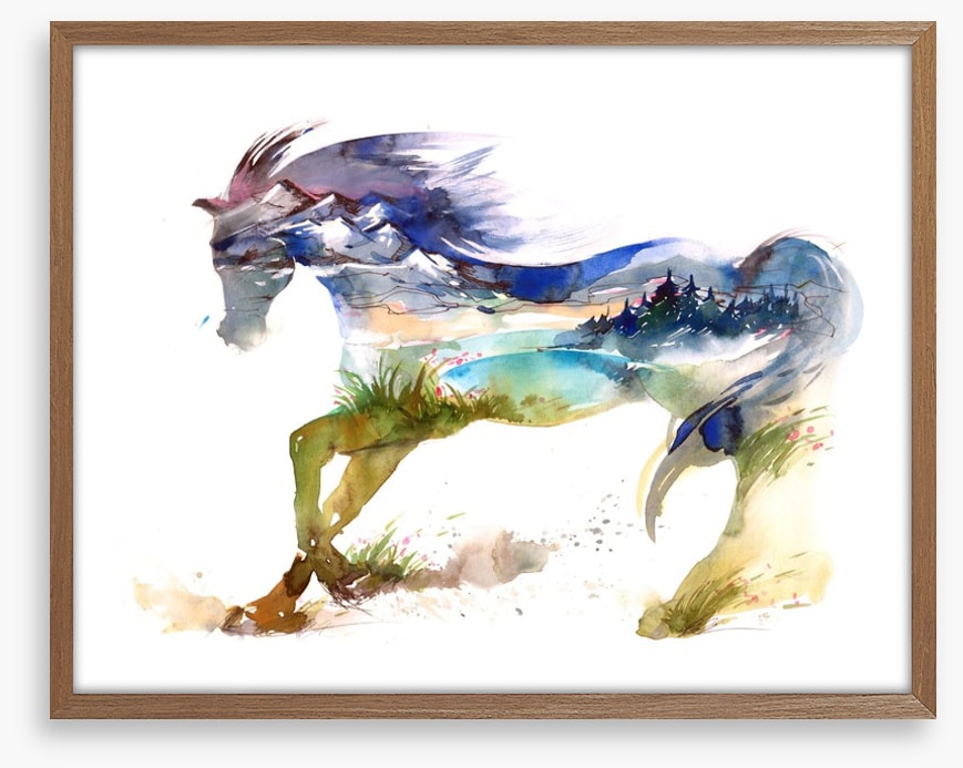 Travelling horse