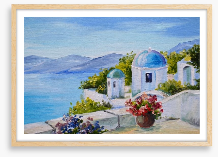 House near the sea, Santorini