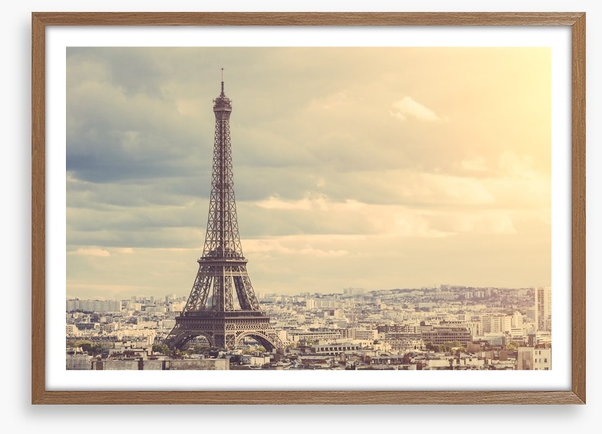 The towering Eiffel Tower