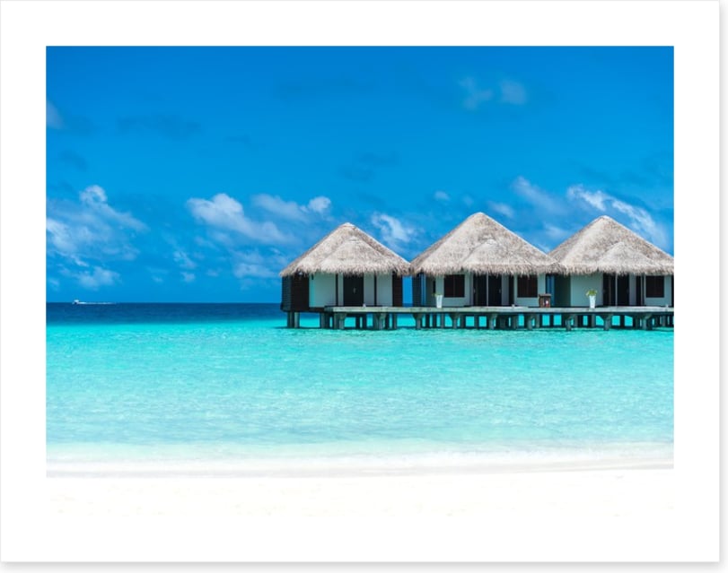 Idyllic water bungalows, Maldives