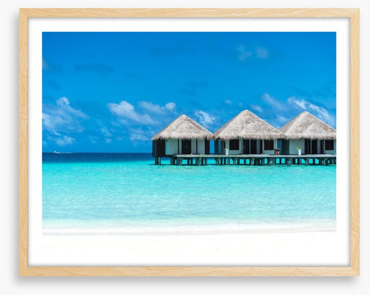 Idyllic water bungalows, Maldives