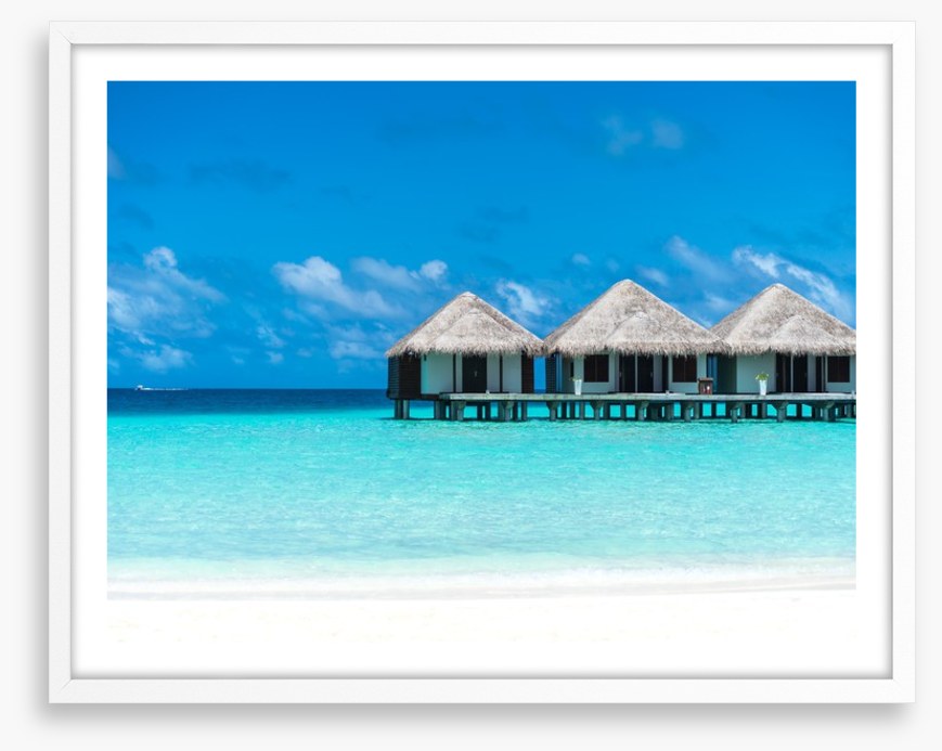 Idyllic water bungalows, Maldives