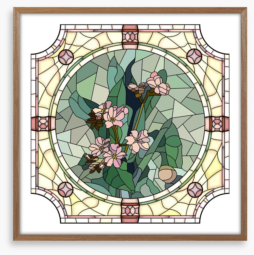 Pink blossom art nouveau