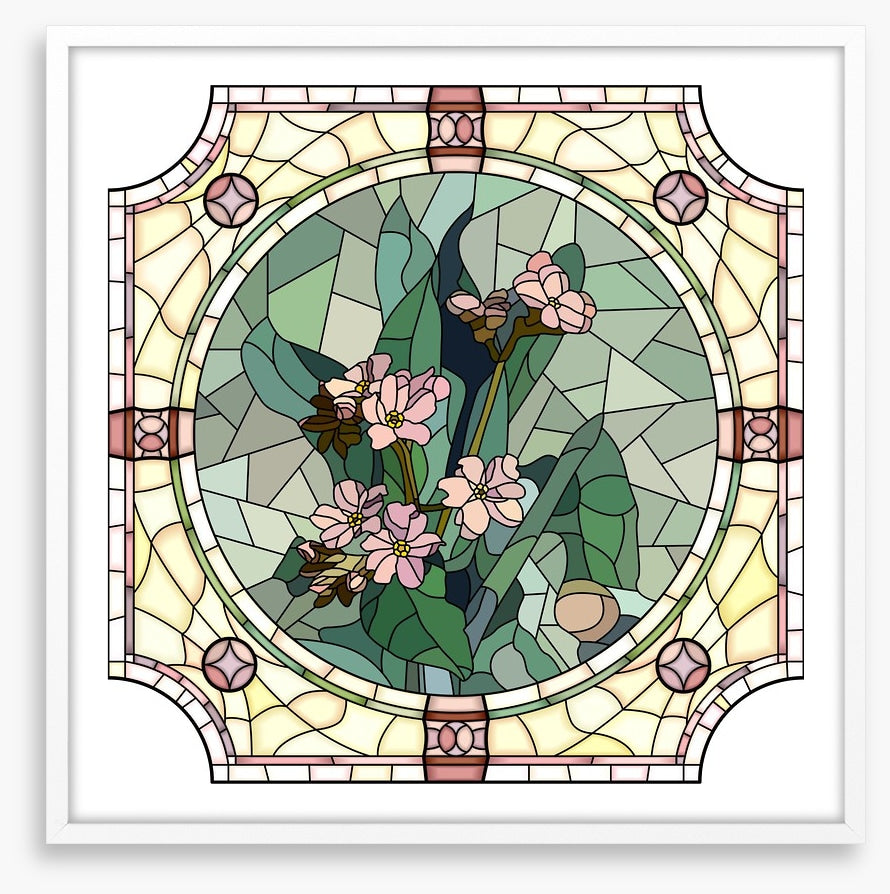 Pink blossom art nouveau