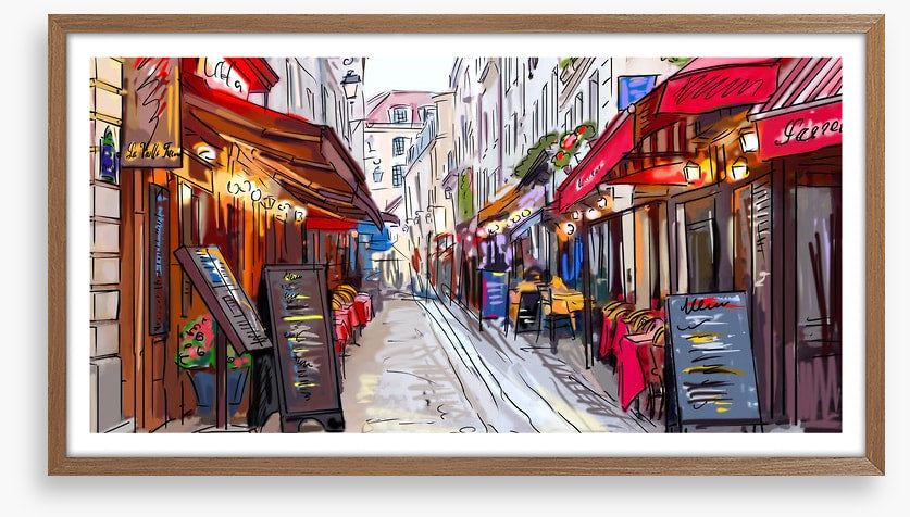 The cafe street
