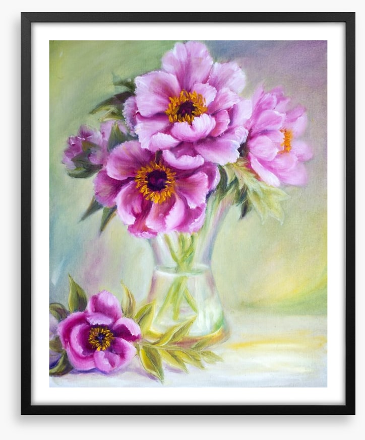 Peonies in a vase