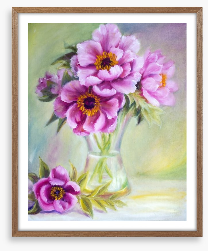 Peonies in a vase