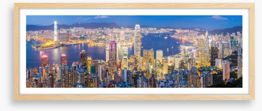 Hong Kong skyline at dusk