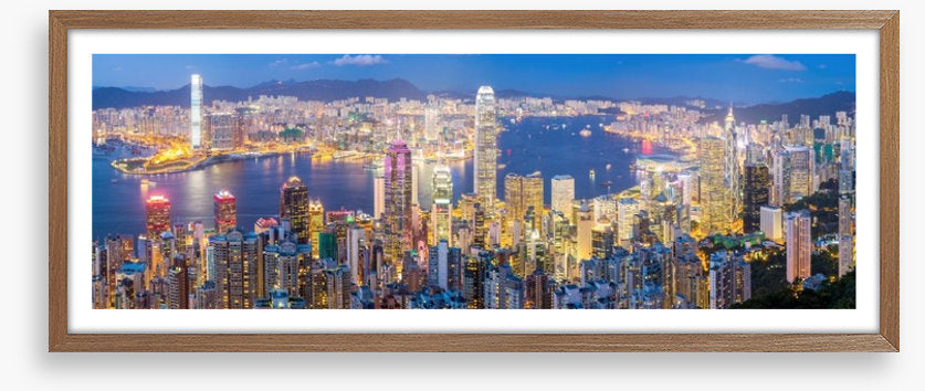 Hong Kong skyline at dusk