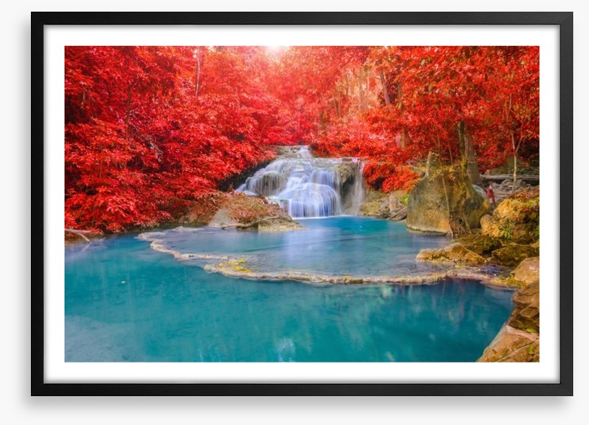 Autumn at Erawan waterfall