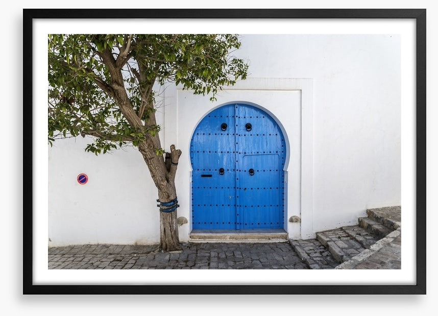 The blue door, Tunisia