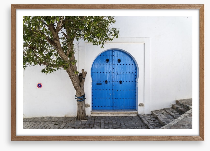 The blue door, Tunisia
