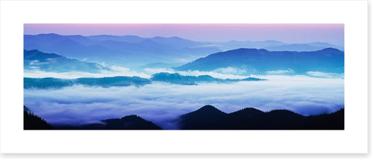 Mountain sunrise panorama