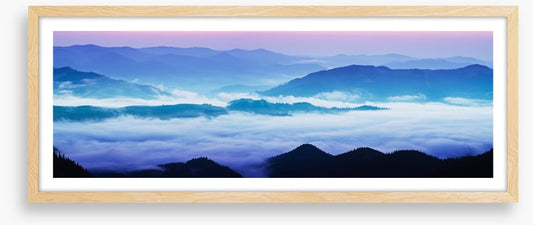 Mountain sunrise panorama