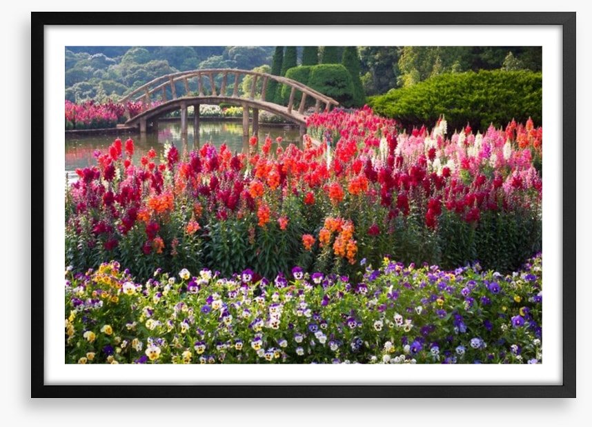 Flower garden bridge