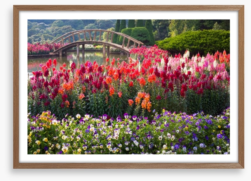 Flower garden bridge
