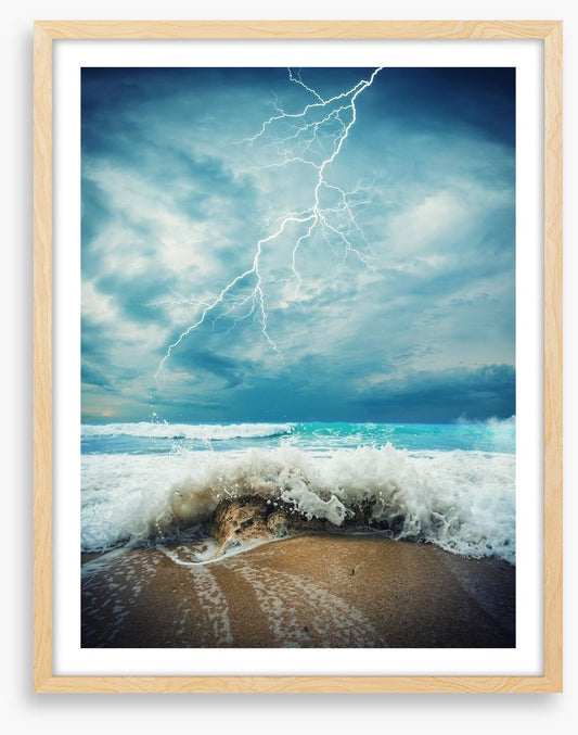 Dramatic storm seascape