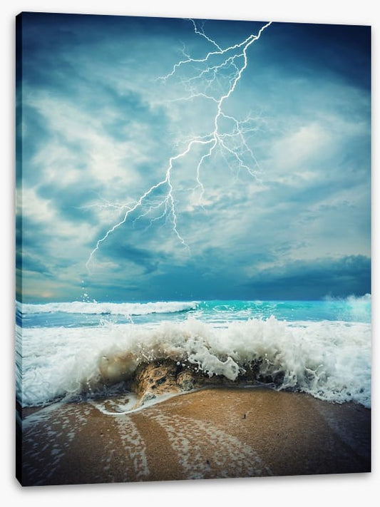 Dramatic storm seascape