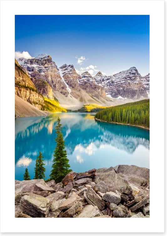Moraine lake reflections