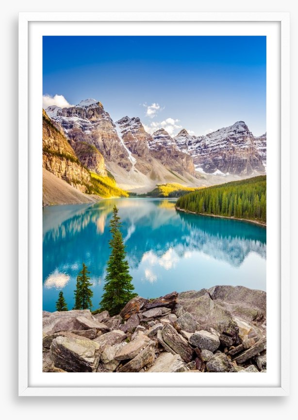 Moraine lake reflections