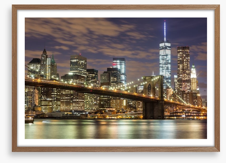 Brooklyn Bridge and downtown