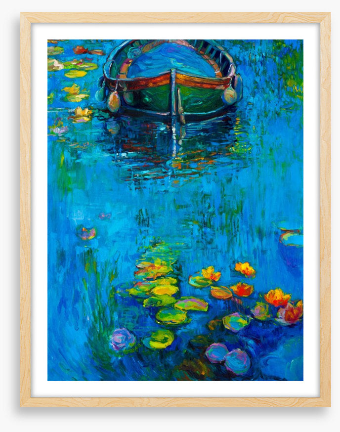 The boat and the lillies