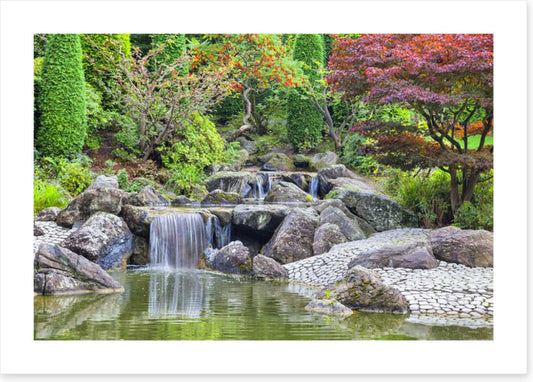 Japanese garden cascade